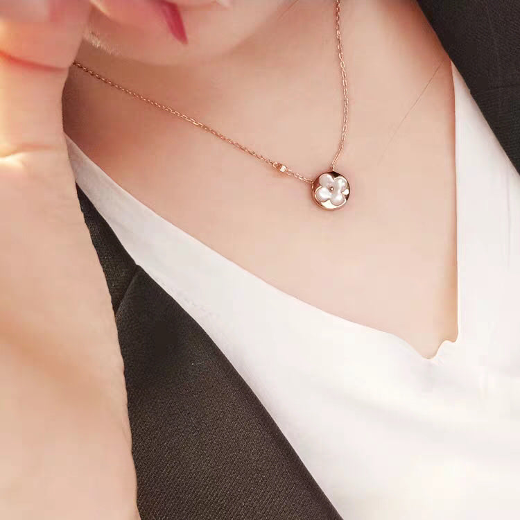 [Moco]サンモップゴールド 1ダイヤモンドネックレス