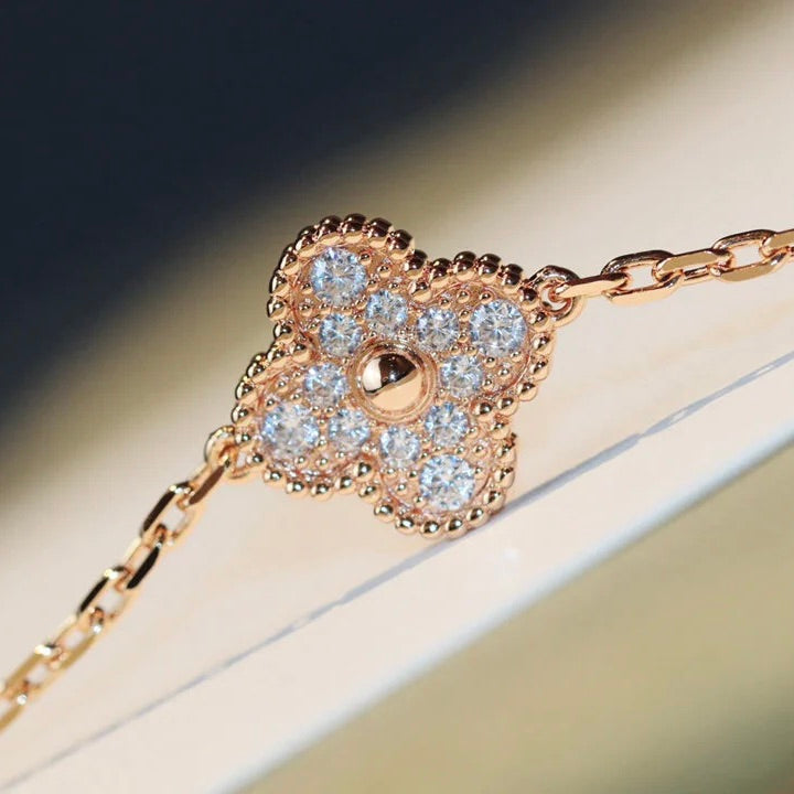 [Moco]CLOVER 20 MOTIFS DARK MOP DIAMOND HALSKETTE