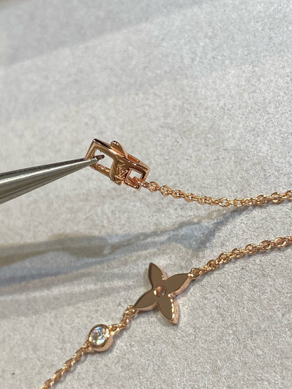 [モコ]スターダイヤモンド ピンクゴールドブレスレット