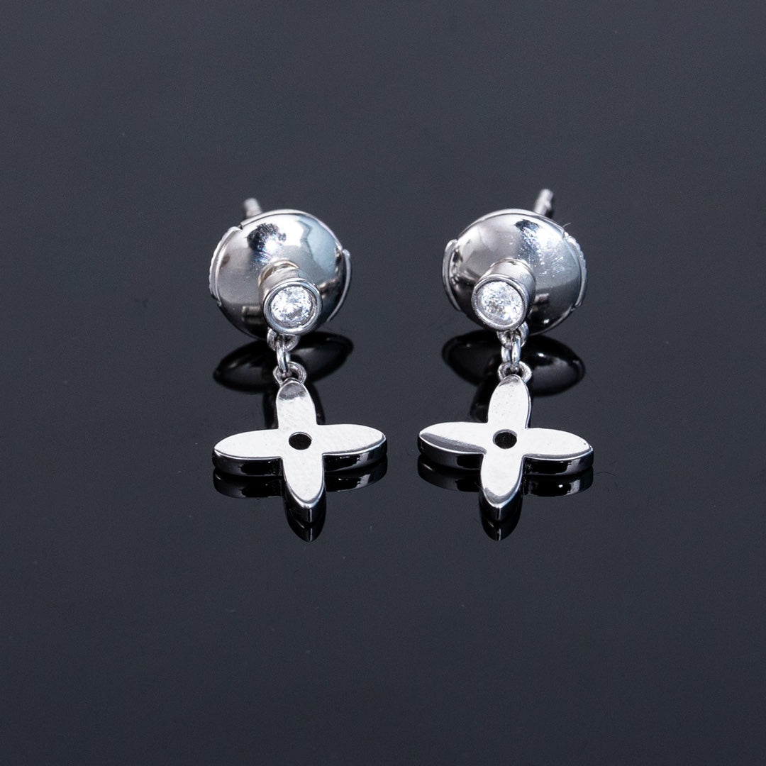 [Moco]VIDYLLE シルバー ダイヤモンド ミニドロップピアス