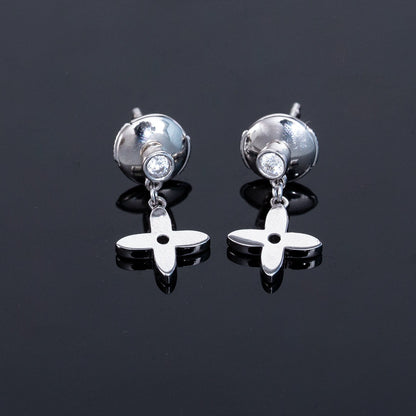 [Moco]VIDYLLE シルバー ダイヤモンド ミニドロップピアス