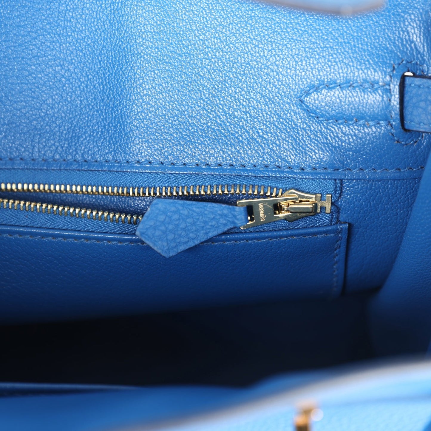 Hermes Birkin 25 Bleu Zellige Togo Gold Hardware