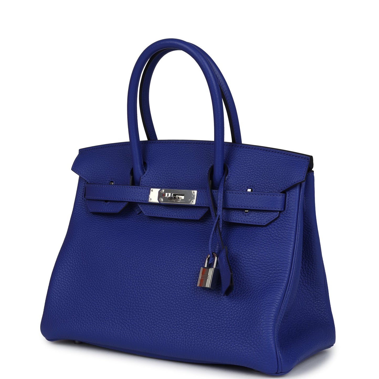 Hermes Birkin 30 Bleu Electric Clemence Palladium Hardware