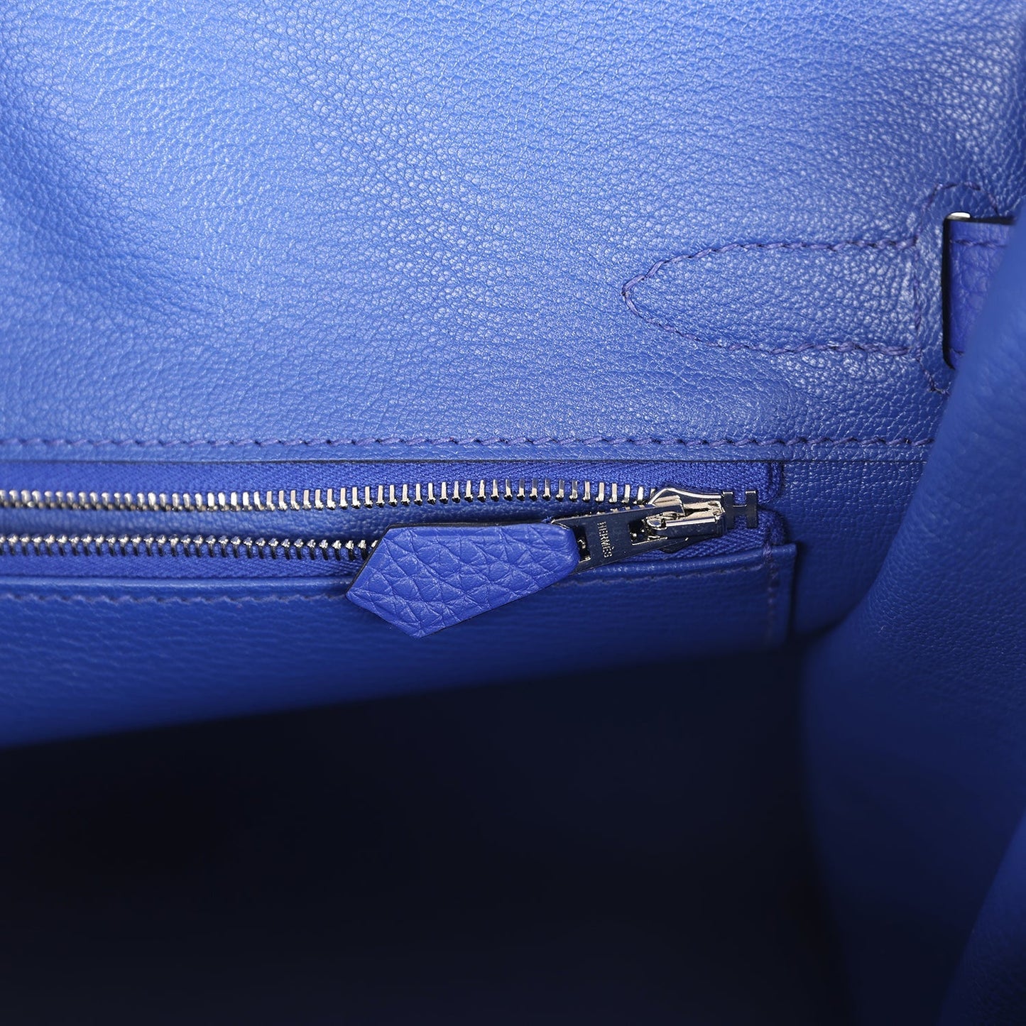 Hermes Birkin 30 Bleu Electric Clemence Palladium Hardware