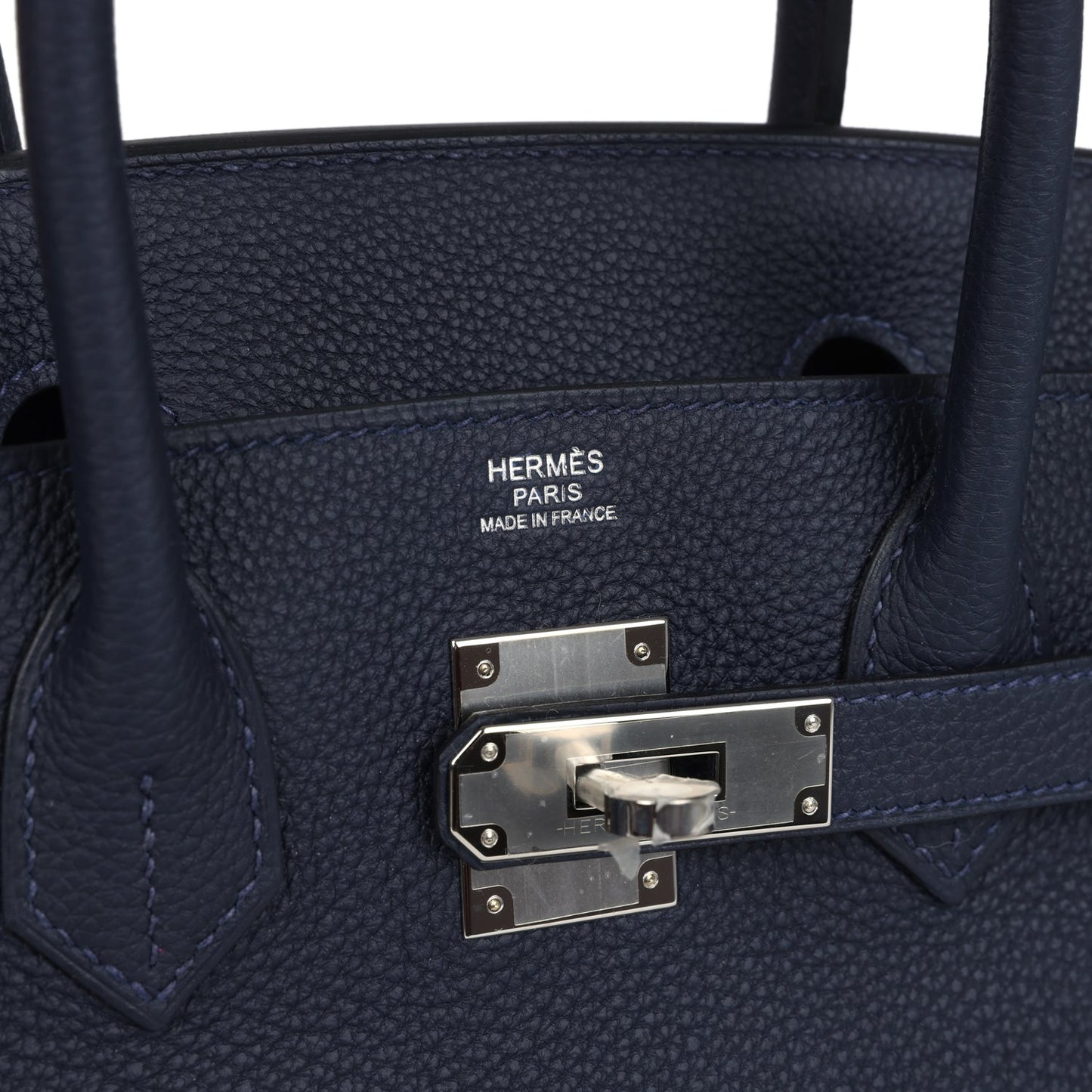 Hermes Birkin 30 Bleu Nuit Togo Palladium Hardware