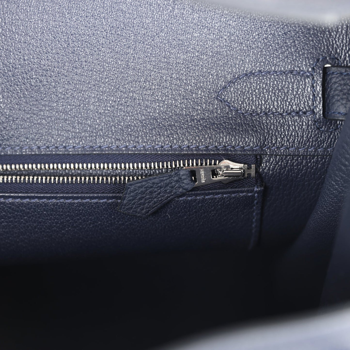 Hermes Birkin 30 Bleu Nuit Togo Palladium Hardware