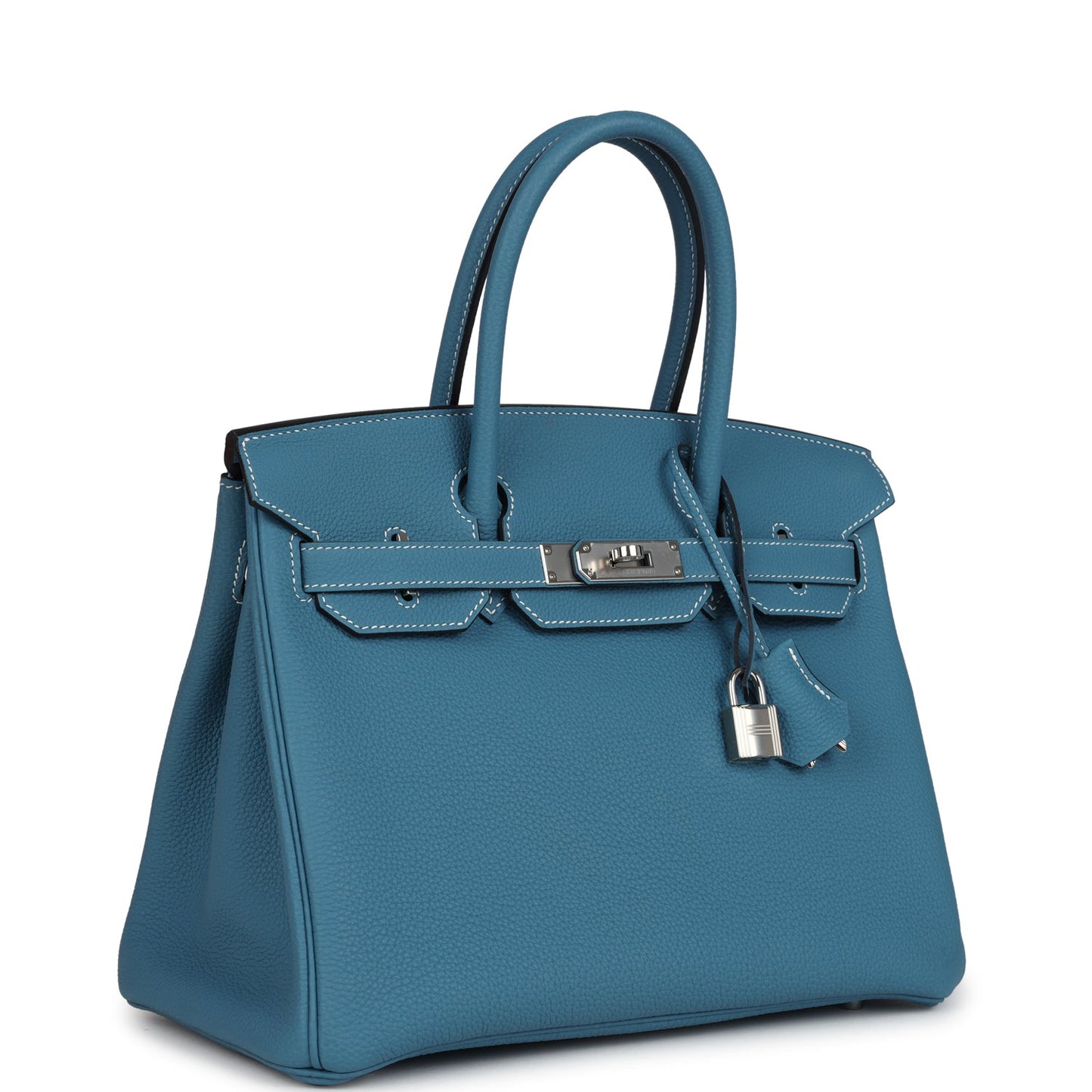 Hermes Birkin 30 Blue Jean Togo Palladium Hardware
