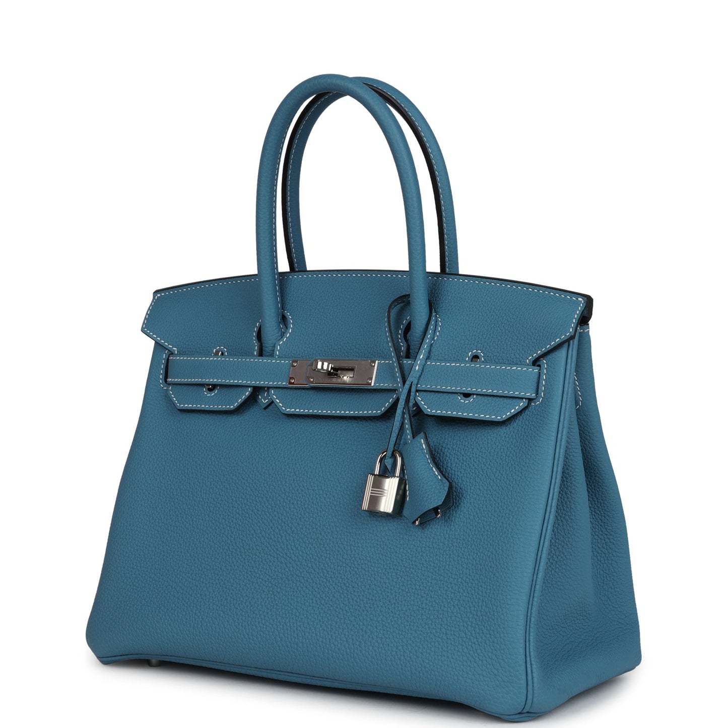 Hermes Birkin 30 Blue Jean Togo Palladium Hardware