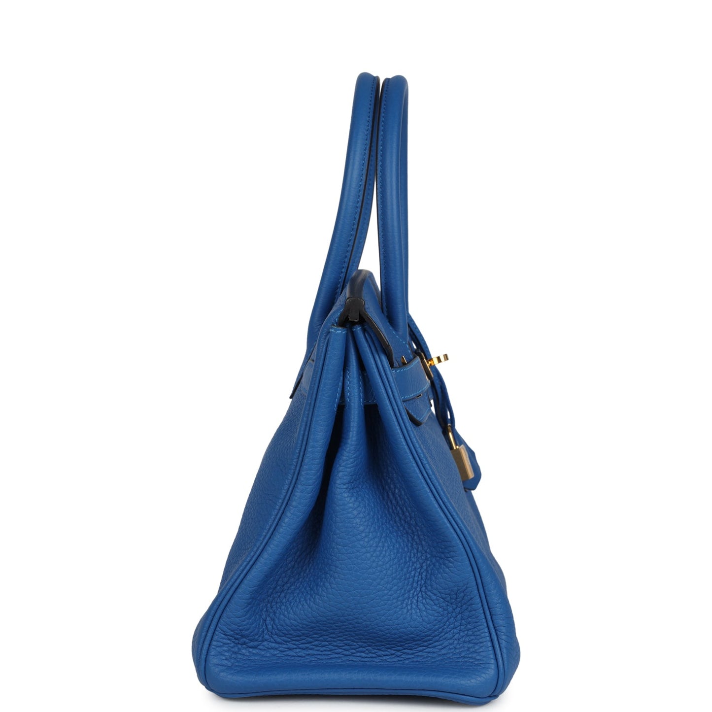 Hermes Birkin 30 Bleu Hydra Clemence Gold Hardware