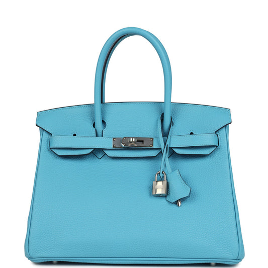 Hermes Birkin 30 Bleu du Nord Togo Palladium Hardware