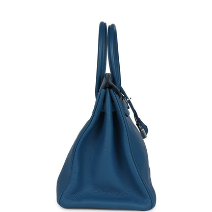 Hermes Birkin 35 Bleu de Galice Togo Palladium Hardware