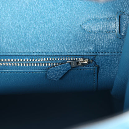 Hermes Birkin 35 Bleu de Galice Togo Palladium Hardware