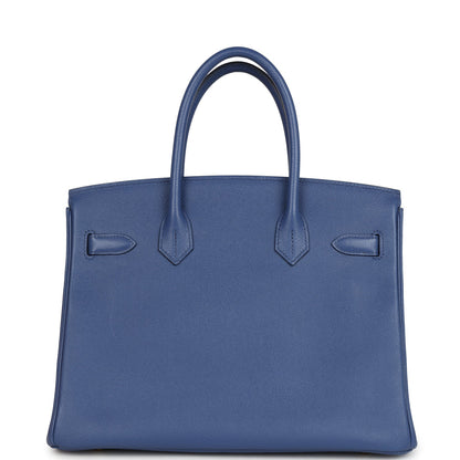 Hermes Birkin 30 Bleu Brighton Epsom Gold Hardware
