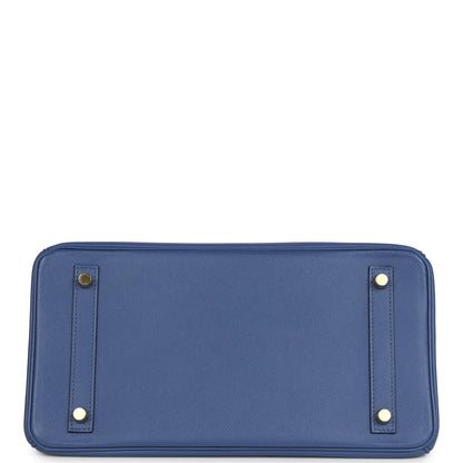 Hermes Birkin 30 Bleu Brighton Epsom Gold Hardware
