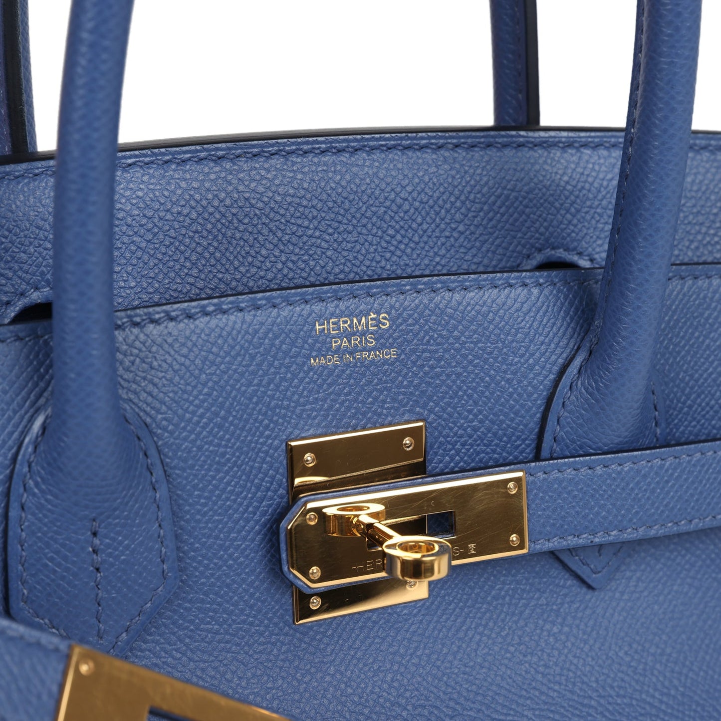 Hermes Birkin 30 Bleu Brighton Epsom Gold Hardware
