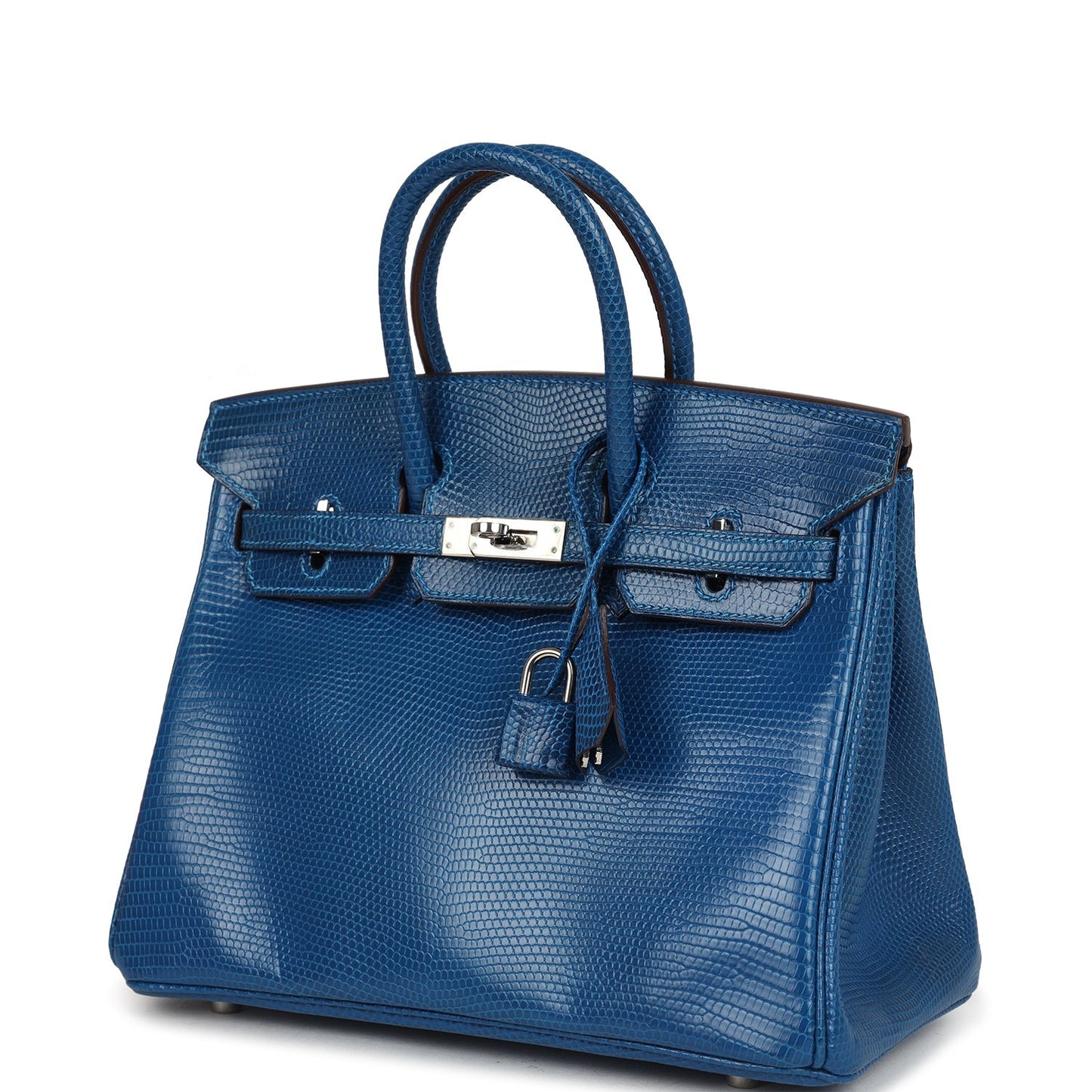Hermes Birkin 25 Bleu Izmir Varanus Niloticus Lizard Palladium Hardware