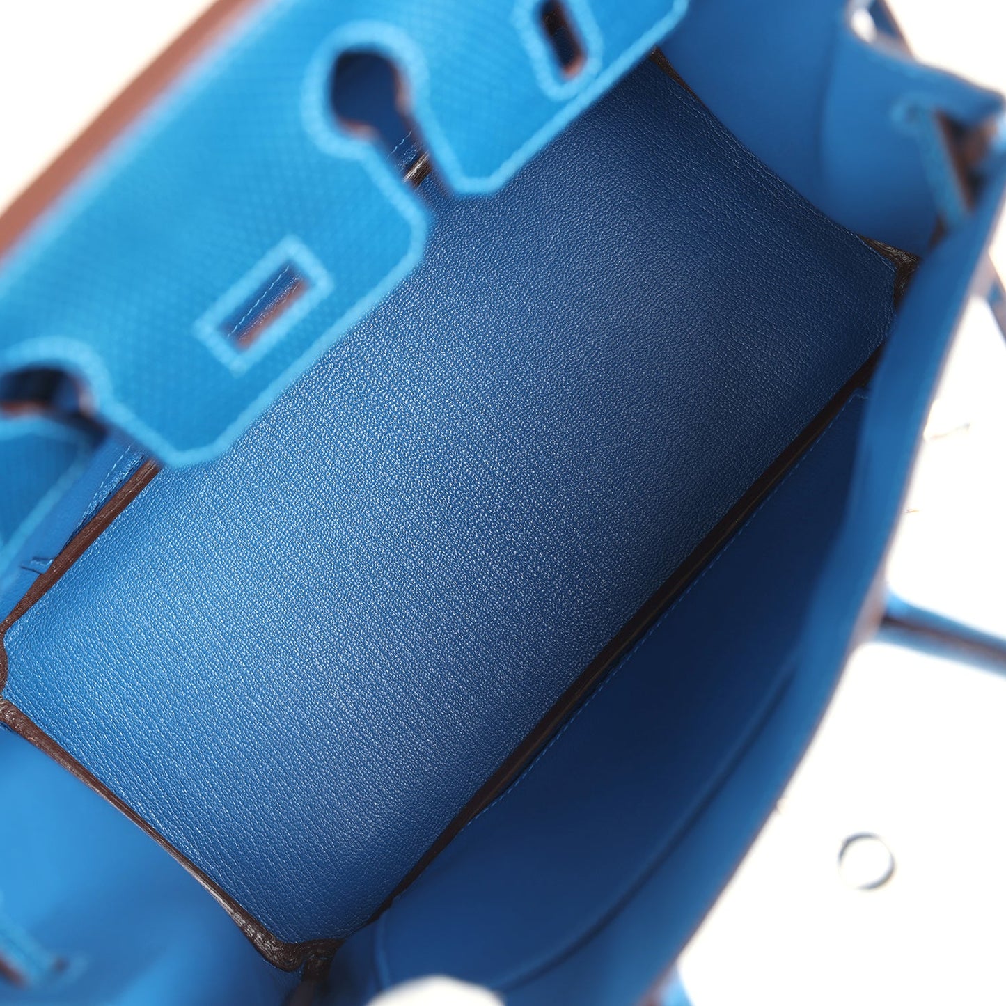 Hermes Birkin 25 Bleu Izmir Varanus Niloticus Lizard Palladium Hardware