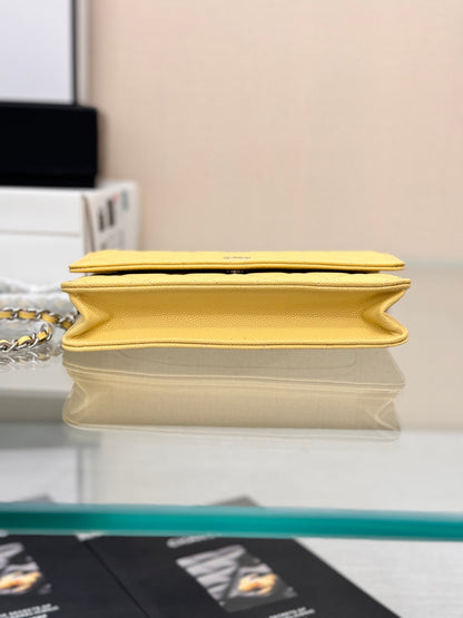WOC 19CM LIME CAVIAR SILVER HARDWARE